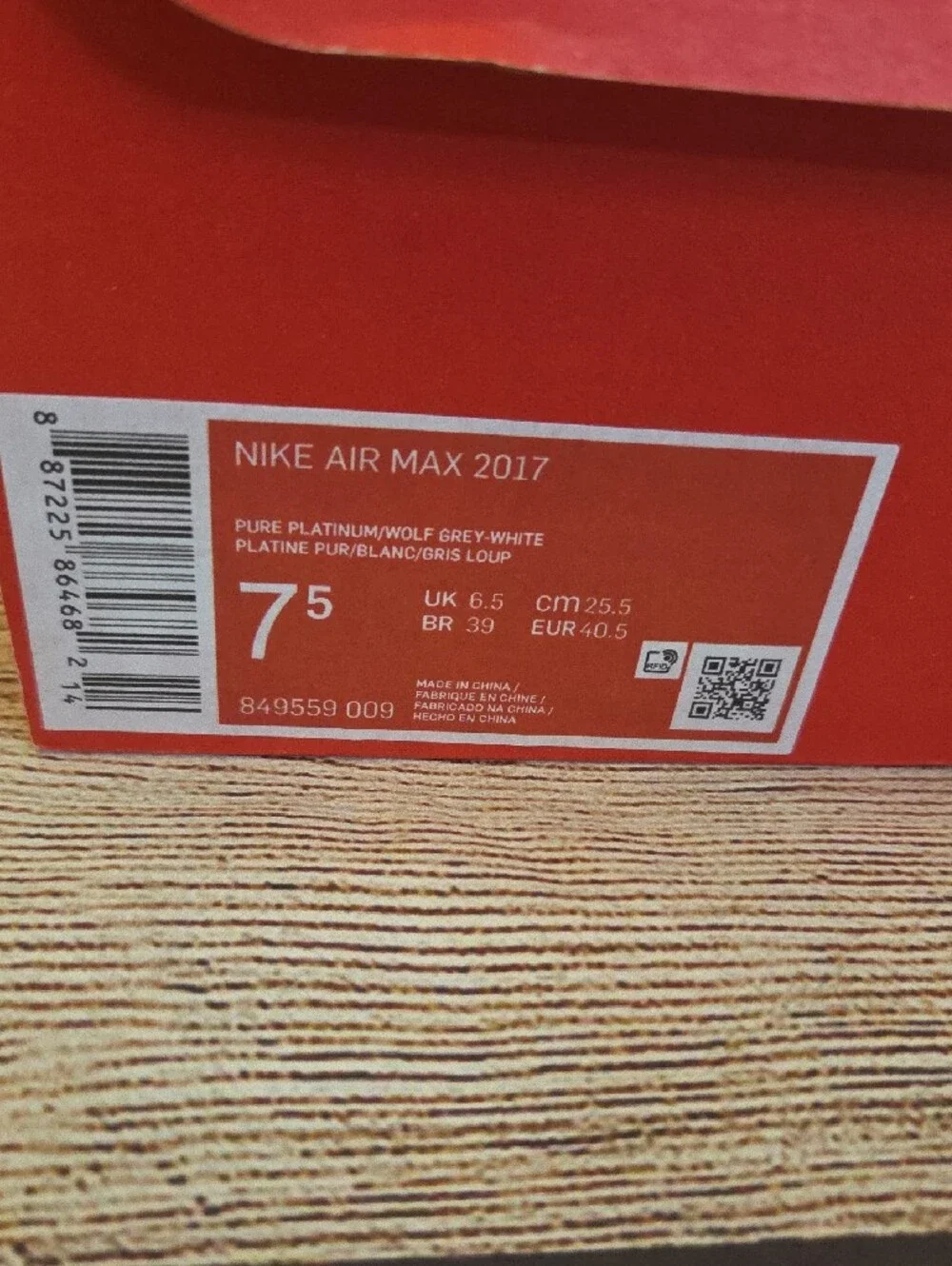 Nike Air Max Pure Platinum Gray Sneakers